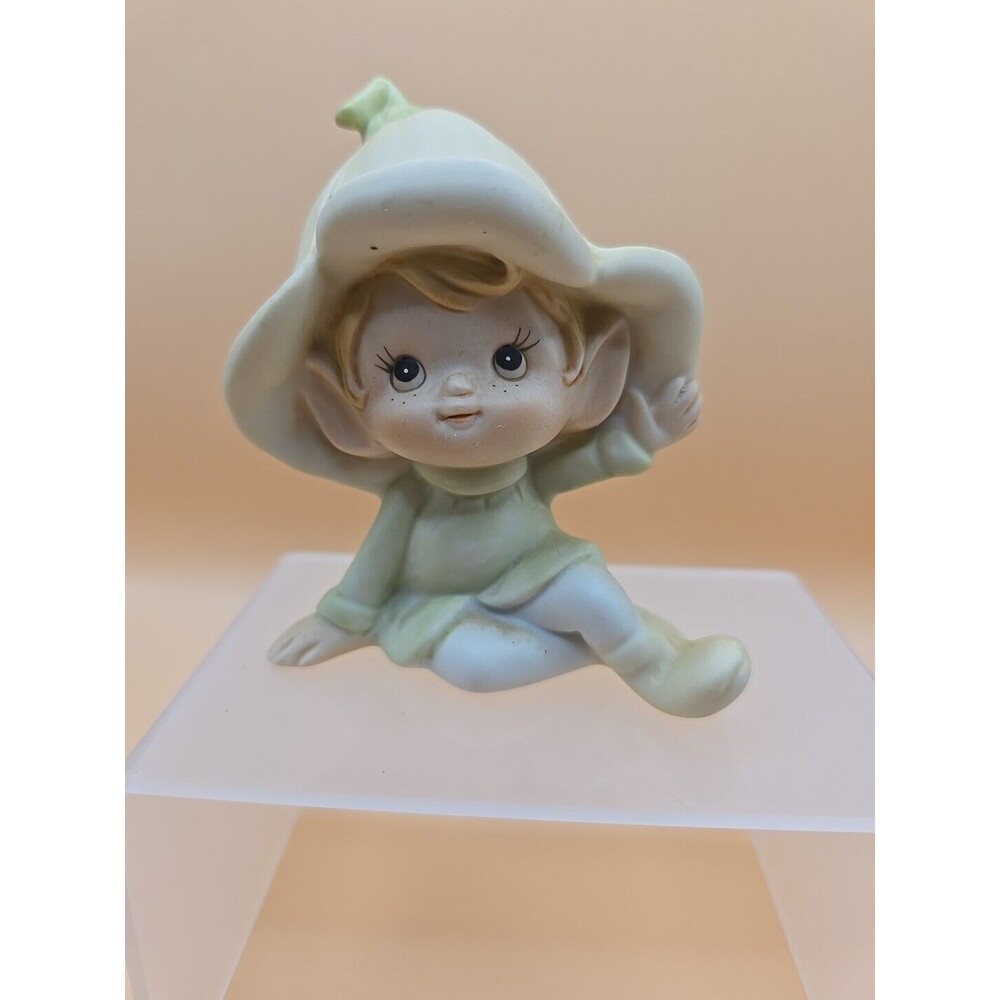 Vintage Porcelain Homco Pixie Flower Child/Elf 4 Inches in Height 012521